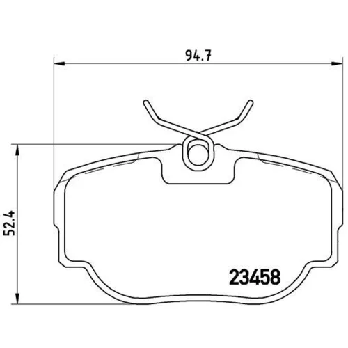 Sada brzdových platničiek kotúčovej brzdy BREMBO P 44 009