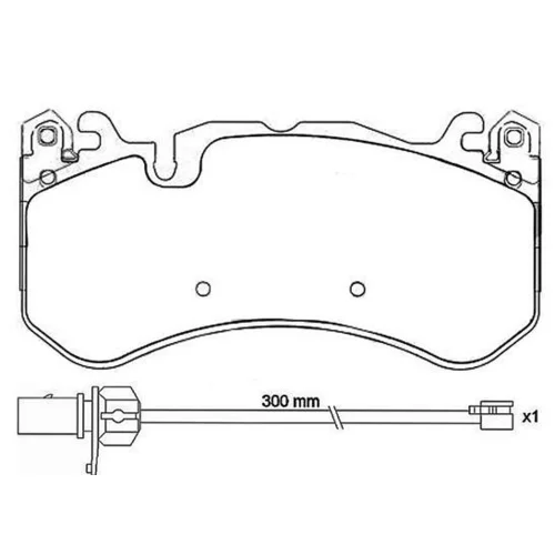 Sada brzdových platničiek kotúčovej brzdy BREMBO P 50 127