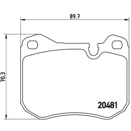 Sada brzdových platničiek kotúčovej brzdy BREMBO P 65 002