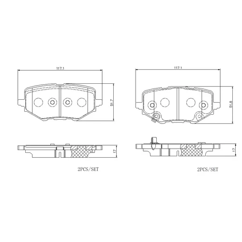 Sada bŕzd, Kotúčová brzda BREMBO KT 08 006 - obr. 2