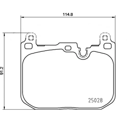 Sada brzdových platničiek kotúčovej brzdy BREMBO P 06 110