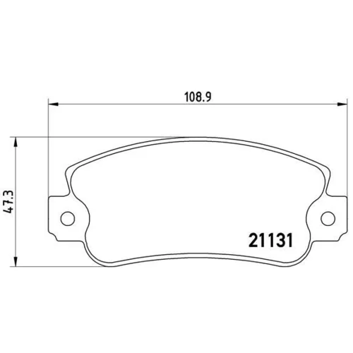 Sada brzdových platničiek kotúčovej brzdy BREMBO P 23 029