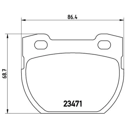 Sada brzdových platničiek kotúčovej brzdy BREMBO P 44 006