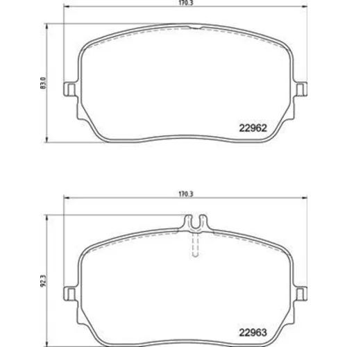 Sada brzdových platničiek kotúčovej brzdy BREMBO P 50 149