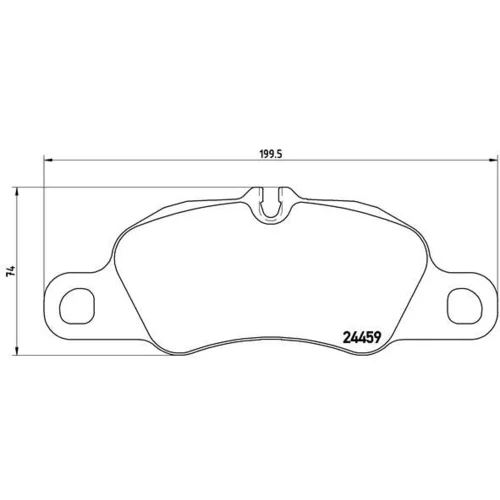 Sada brzdových platničiek kotúčovej brzdy BREMBO P 65 019