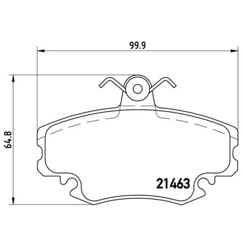 Sada brzdových platničiek kotúčovej brzdy BREMBO P 68 038