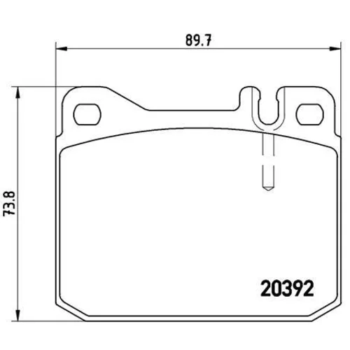 Sada brzdových platničiek kotúčovej brzdy BREMBO P 85 007