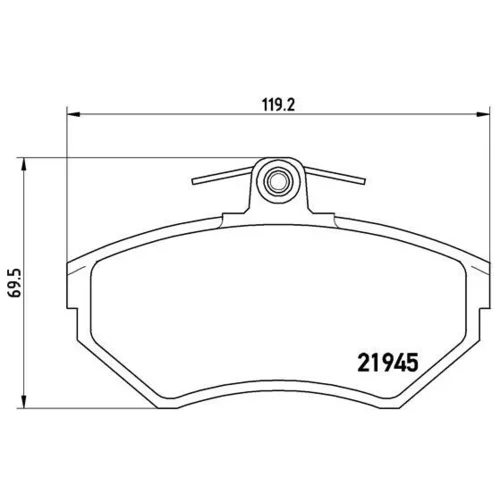 Sada brzdových platničiek kotúčovej brzdy BREMBO P 85 032