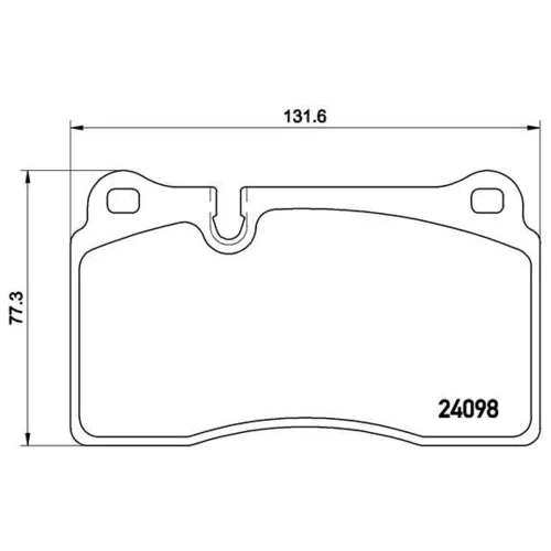 Sada brzdových platničiek kotúčovej brzdy BREMBO P 85 110