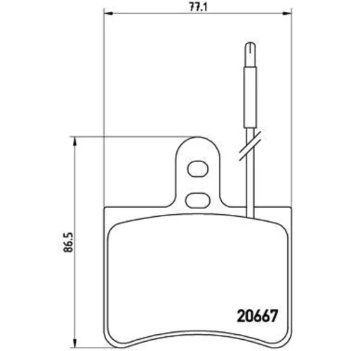 Sada brzdových platničiek kotúčovej brzdy BREMBO P 23 010