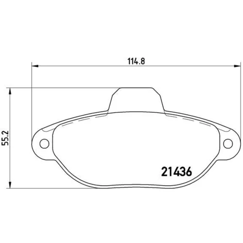 Sada brzdových platničiek kotúčovej brzdy BREMBO P 23 160