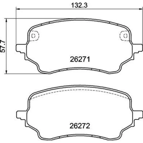 Sada brzdových platničiek kotúčovej brzdy BREMBO P 24 236