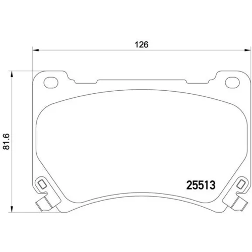 Sada brzdových platničiek kotúčovej brzdy BREMBO P 30 052