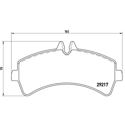 Sada brzdových platničiek kotúčovej brzdy BREMBO P 50 060