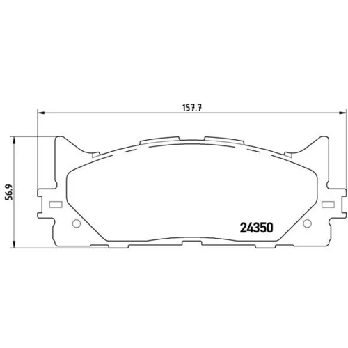 Sada brzdových platničiek kotúčovej brzdy BREMBO P 83 117