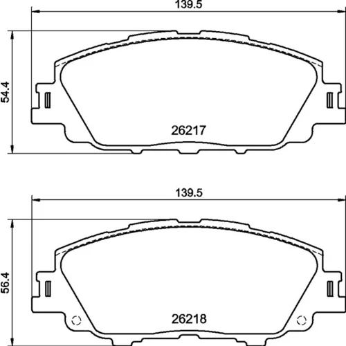 Sada brzdových platničiek kotúčovej brzdy BREMBO P 83 175