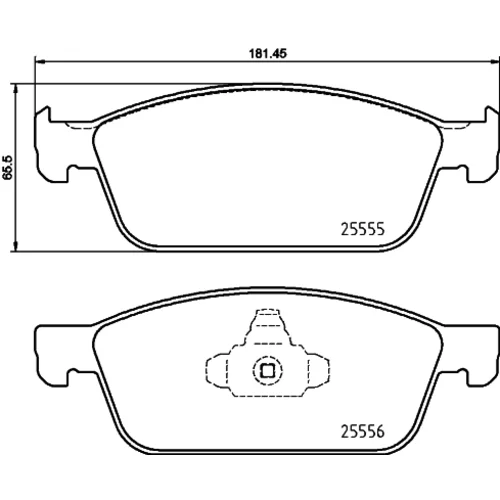 Sada brzdových platničiek kotúčovej brzdy BREMBO P 24 199