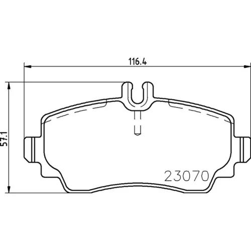 Sada brzdových platničiek kotúčovej brzdy BREMBO P 50 047