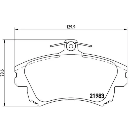 Sada brzdových platničiek kotúčovej brzdy BREMBO P 54 036