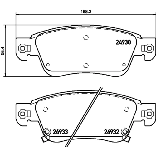 Sada brzdových platničiek kotúčovej brzdy P 56 080 /BREMBO/