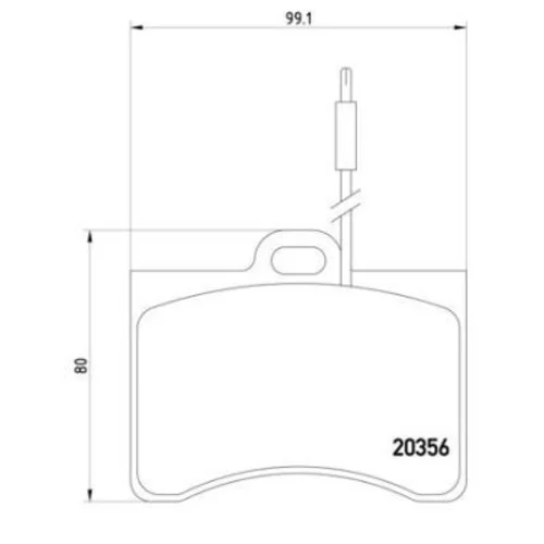 Sada brzdových platničiek kotúčovej brzdy BREMBO P 61 012