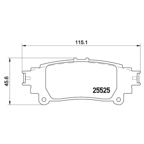 Sada brzdových platničiek kotúčovej brzdy BREMBO P 83 132