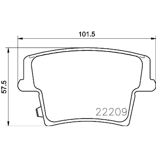 Sada brzdových platničiek kotúčovej brzdy BREMBO P 11 040