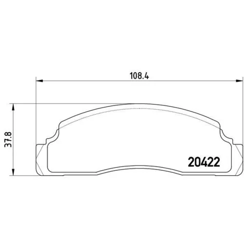 Sada brzdových platničiek kotúčovej brzdy BREMBO P 24 009