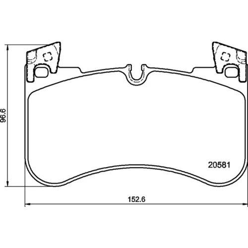 Sada brzdových platničiek kotúčovej brzdy BREMBO P 44 029