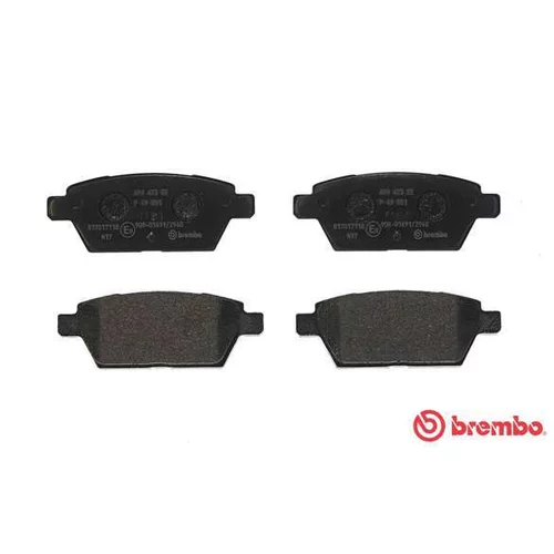 Sada brzdových platničiek kotúčovej brzdy BREMBO P 49 051 - obr. 1