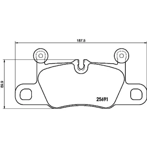 Sada brzdových platničiek kotúčovej brzdy BREMBO P 65 031