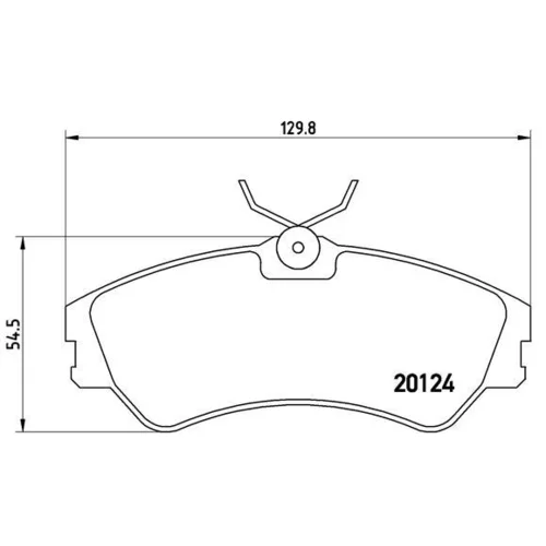 Sada brzdových platničiek kotúčovej brzdy BREMBO P 85 028