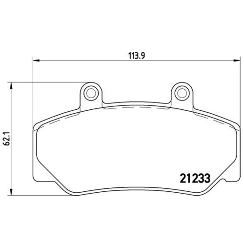 Sada brzdových platničiek kotúčovej brzdy BREMBO P 86 006