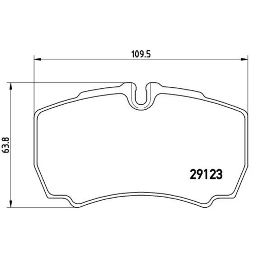 Sada brzdových platničiek kotúčovej brzdy BREMBO P A6 023