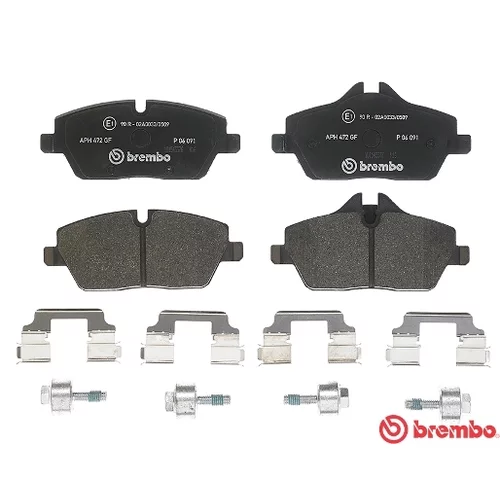 Sada brzdových platničiek kotúčovej brzdy BREMBO P 06 091 - obr. 1