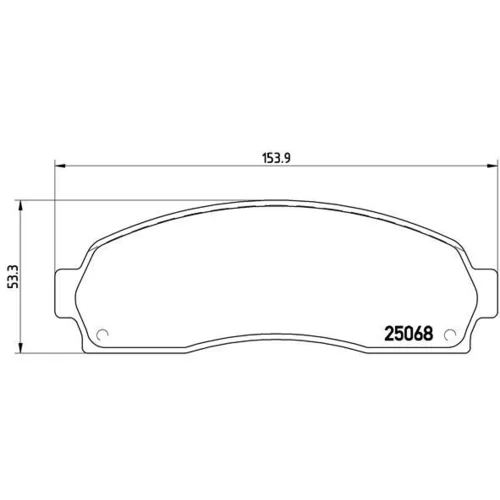 Sada brzdových platničiek kotúčovej brzdy BREMBO P 24 081