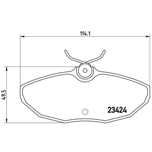 Sada brzdových platničiek kotúčovej brzdy BREMBO P 36 013