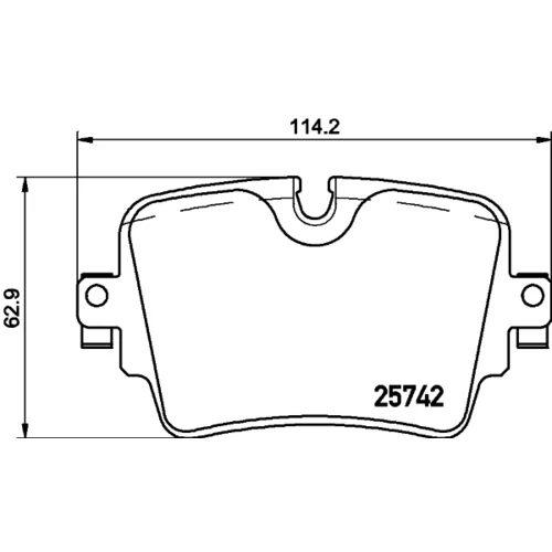 Sada brzdových platničiek kotúčovej brzdy BREMBO P 36 033