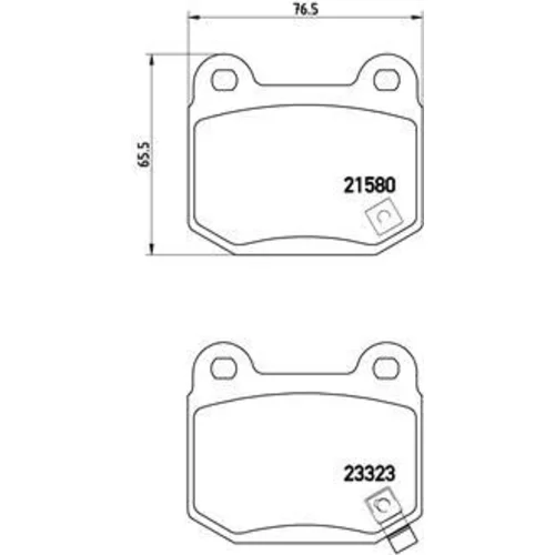 Sada brzdových platničiek kotúčovej brzdy BREMBO P 56 048