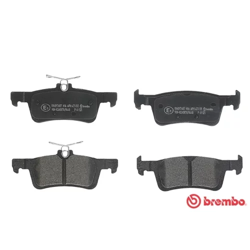 Sada brzdových platničiek kotúčovej brzdy BREMBO P 61 121 - obr. 1