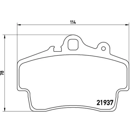 Sada brzdových platničiek kotúčovej brzdy BREMBO P 65 007