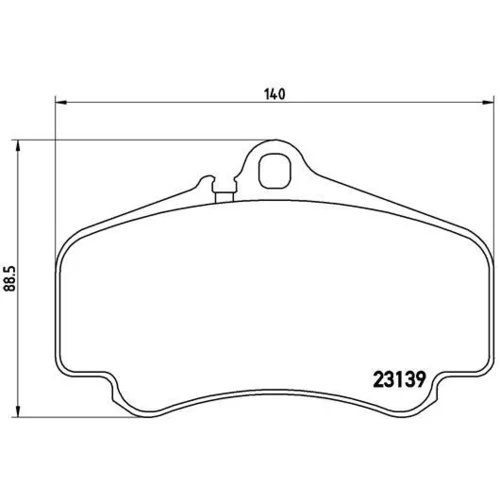 Sada brzdových platničiek kotúčovej brzdy BREMBO P 65 011