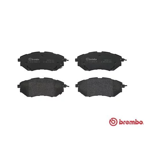 Sada brzdových platničiek kotúčovej brzdy BREMBO P 78 017 - obr. 1