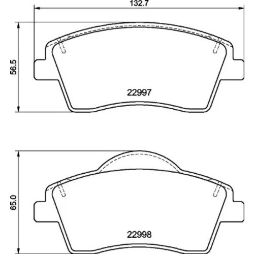 Sada brzdových platničiek kotúčovej brzdy P 86 033 /BREMBO/