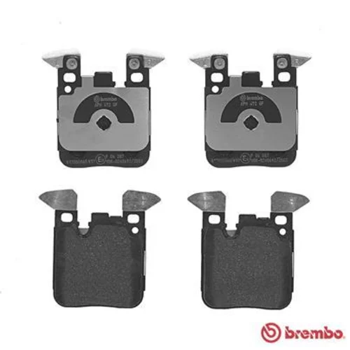 Sada brzdových platničiek kotúčovej brzdy BREMBO P 06 087 - obr. 1