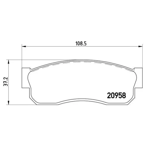 Sada brzdových platničiek kotúčovej brzdy BREMBO P 56 011