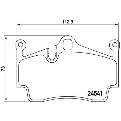 Sada brzdových platničiek kotúčovej brzdy BREMBO P 65 028