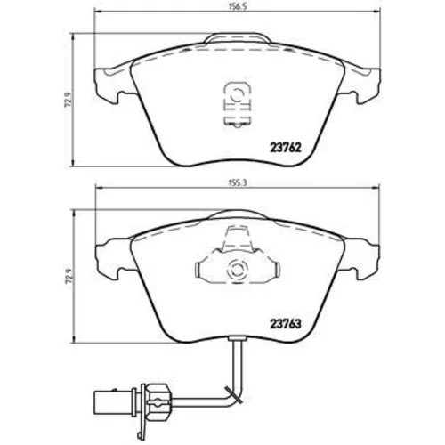 Sada brzdových platničiek kotúčovej brzdy BREMBO P 85 056