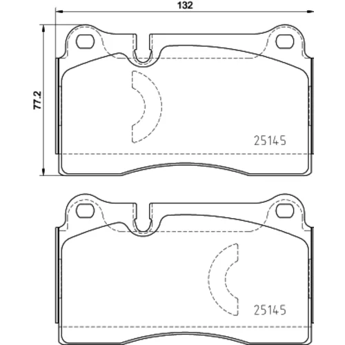 Sada brzdových platničiek kotúčovej brzdy P 85 159 /BREMBO/