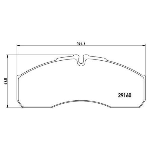 Sada brzdových platničiek kotúčovej brzdy BREMBO P A6 022